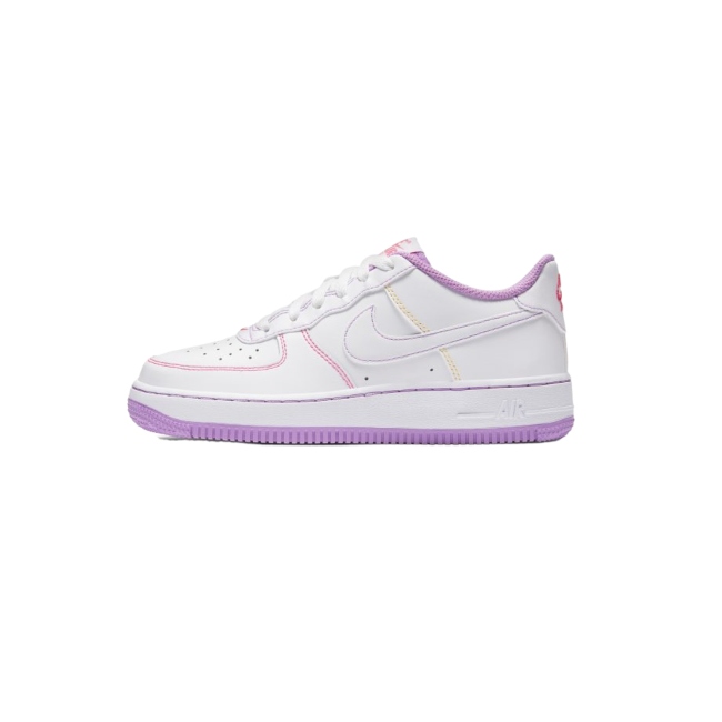 TENIS NIKE AIR FORCE 1 GS BLANCO/MORADO-MUJER CW1575 110