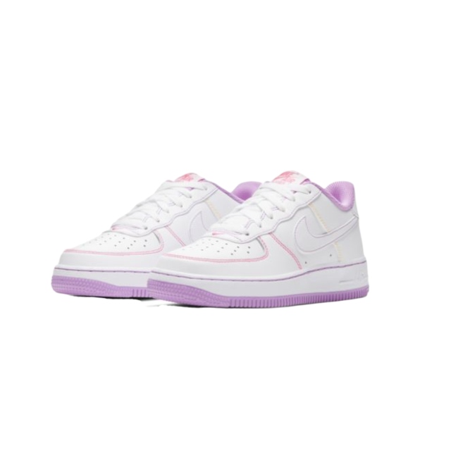 TENIS NIKE AIR FORCE 1 GS BLANCO/MORADO-MUJER CW1575 110