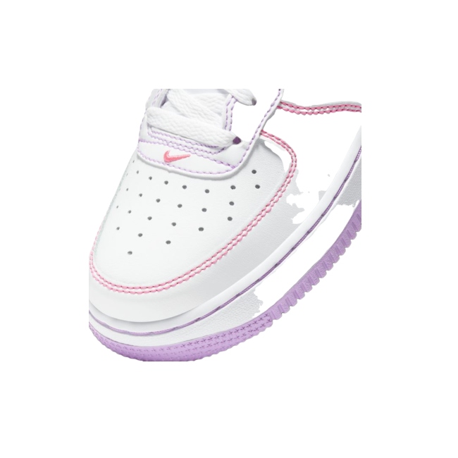 TENIS NIKE AIR FORCE 1 GS   BLANCO/MORADO-MUJER  CW1575 110