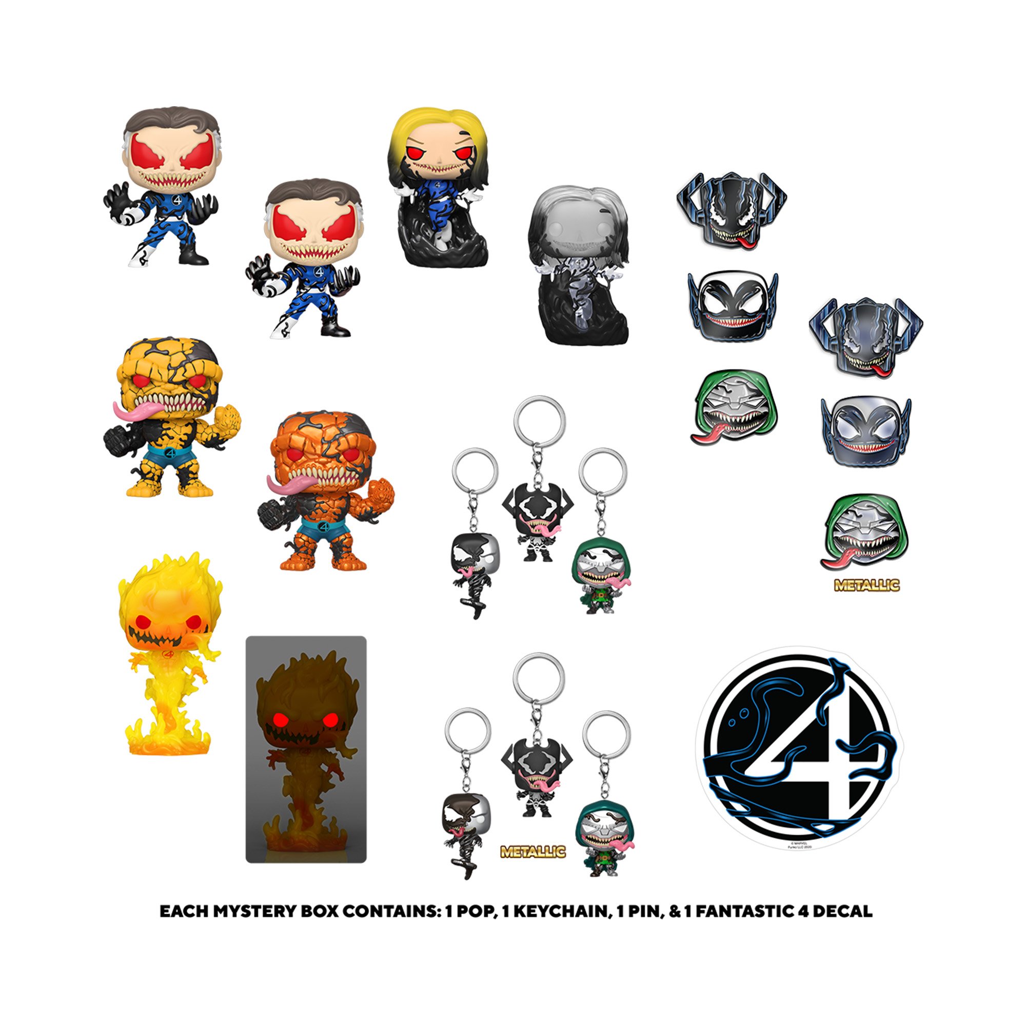 Funko Pop! Mistery Box: Venom - Fantastic Four Venomized