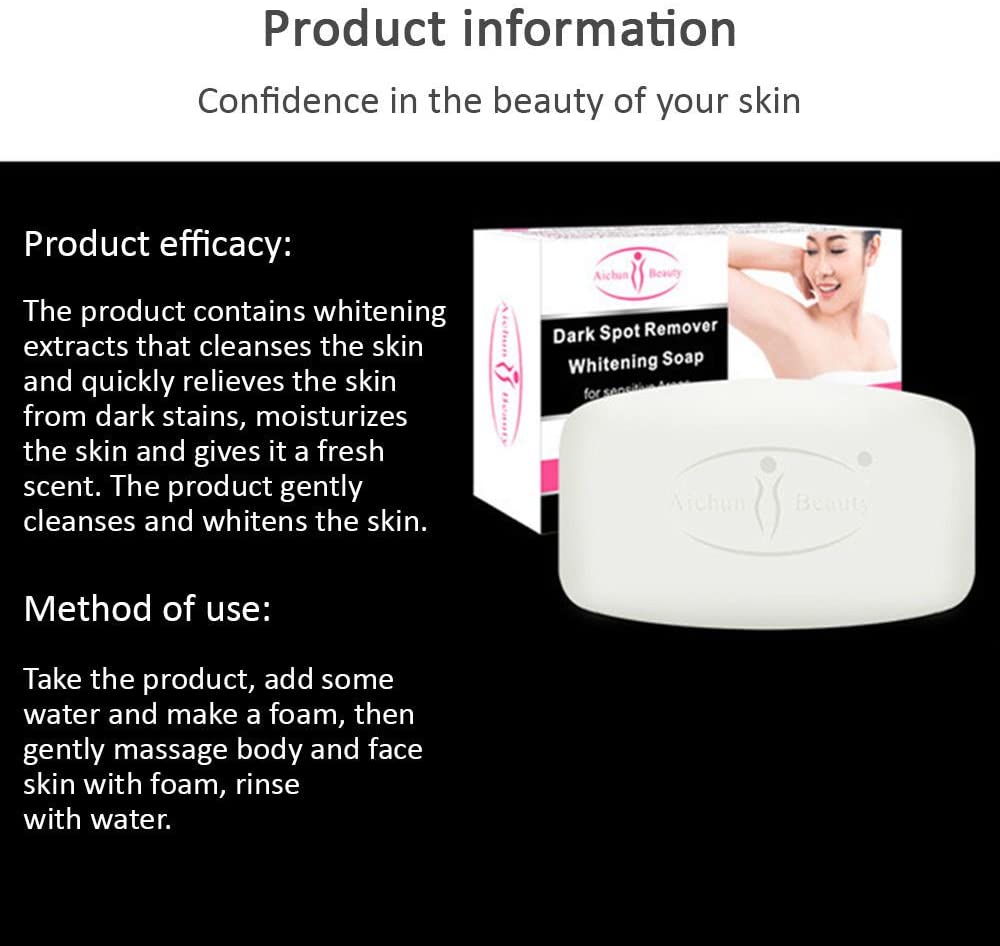 Jabón Blanqueador De Axilas, Rodillas y Zonas Íntimas Aichun Beauty