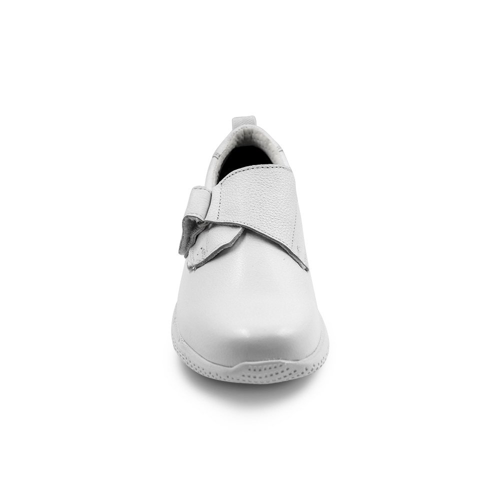 Zapato De Piel Para Enfermera Clinic Cómodos de Piel Velcro