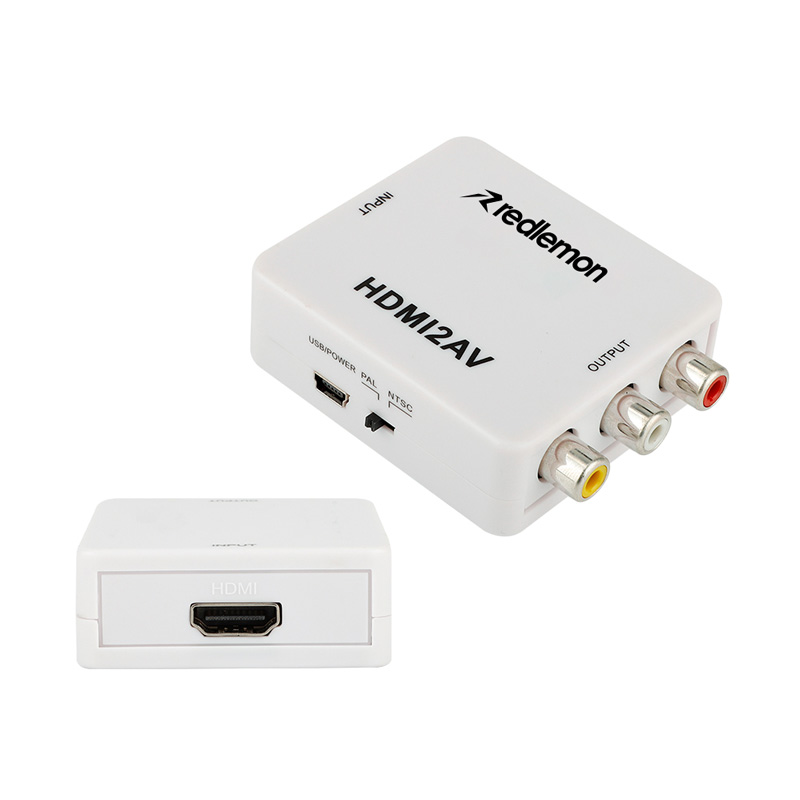 Adaptador y Convertidor de HDMI a RCA para Audio Video Redlemon