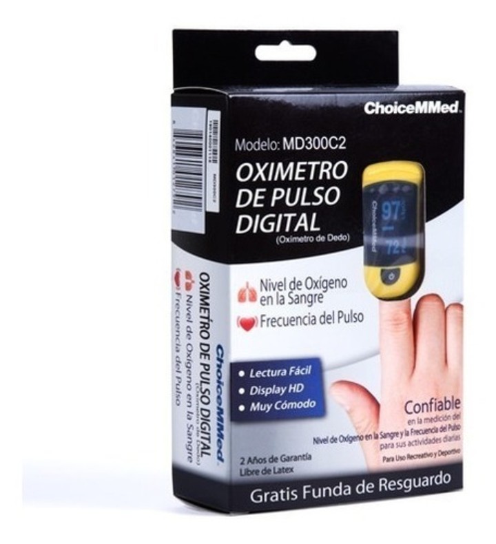 Oximetro Pulso Digital Choicemmed Adulto y Pediatrico