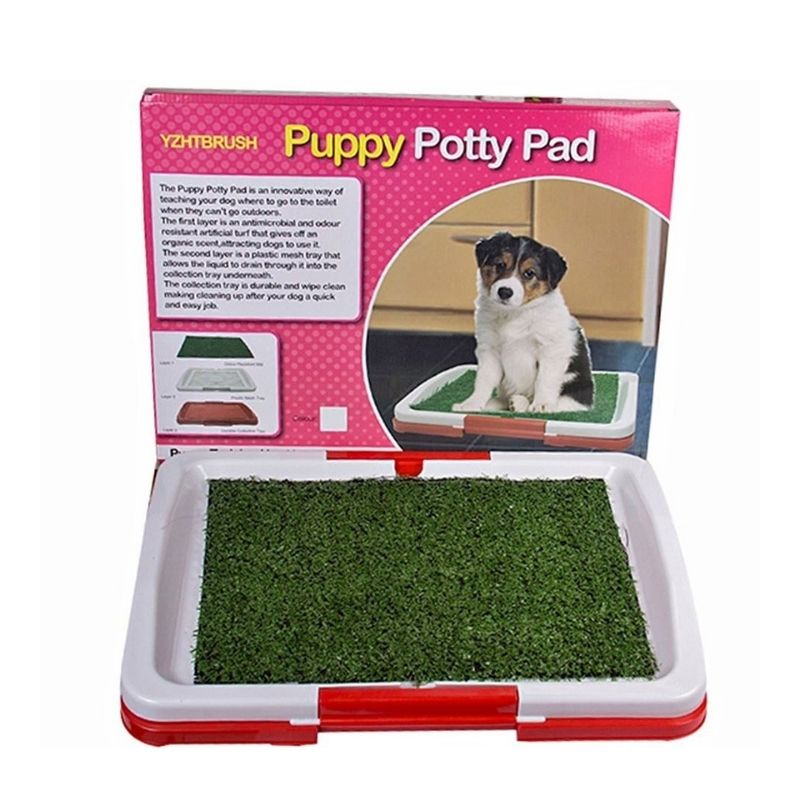 Tapete Entrenador Puppy Potty Pad de Pasto Sintético para Mascota 