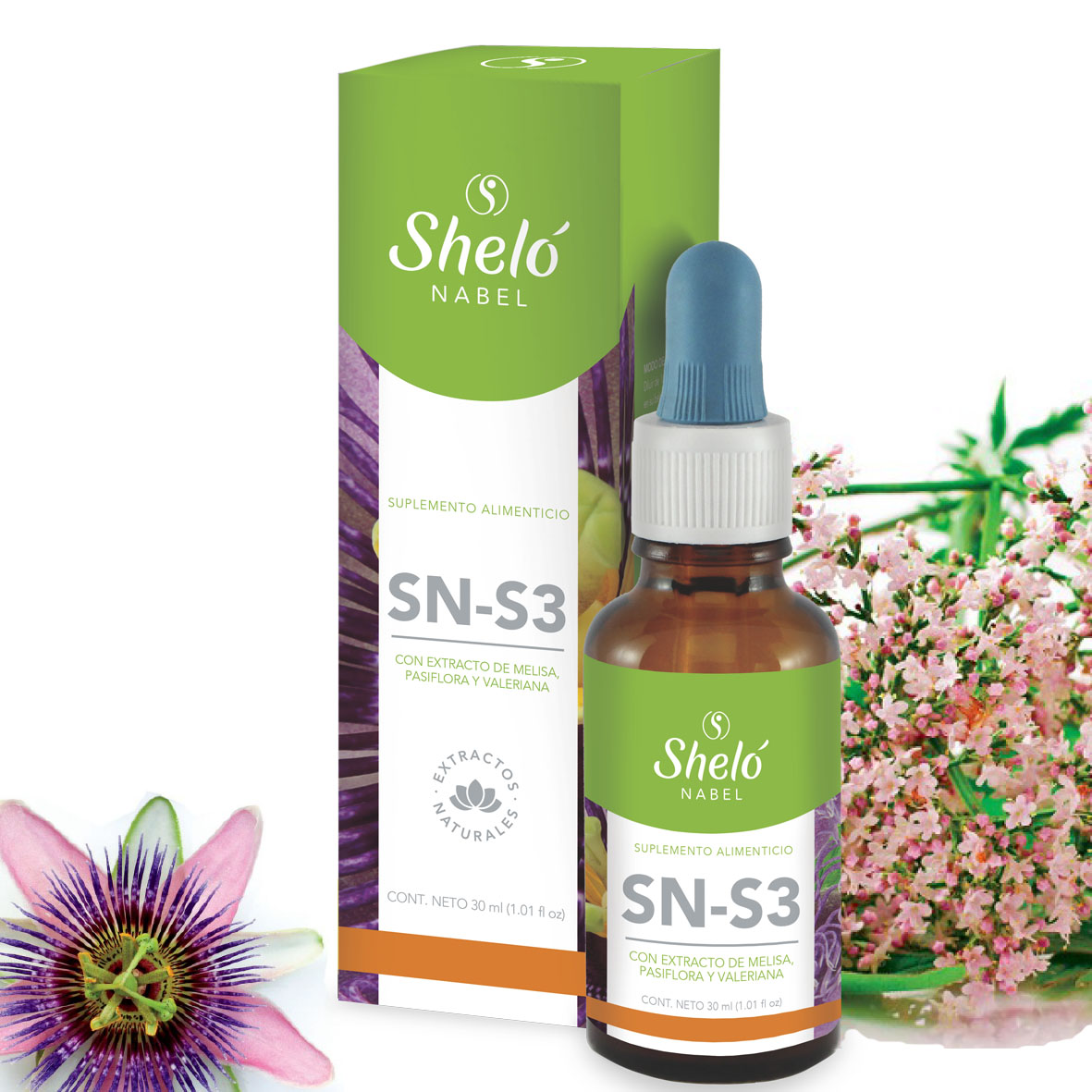 SIN ESTRÉS SN-S3 PASIFLORA, MELISSA Y VALERIANA ESTABILIDAD FISICA Y EMOCIONAL