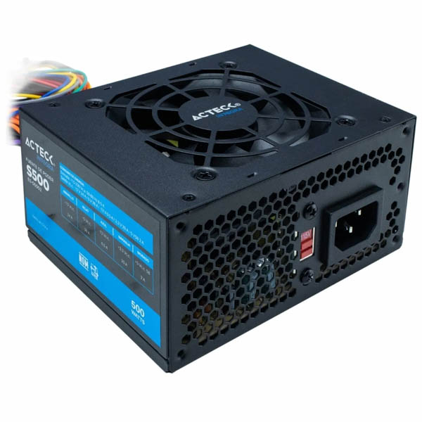Fuente De Poder Acteck Power-s S500 500w Negra 115v/230v