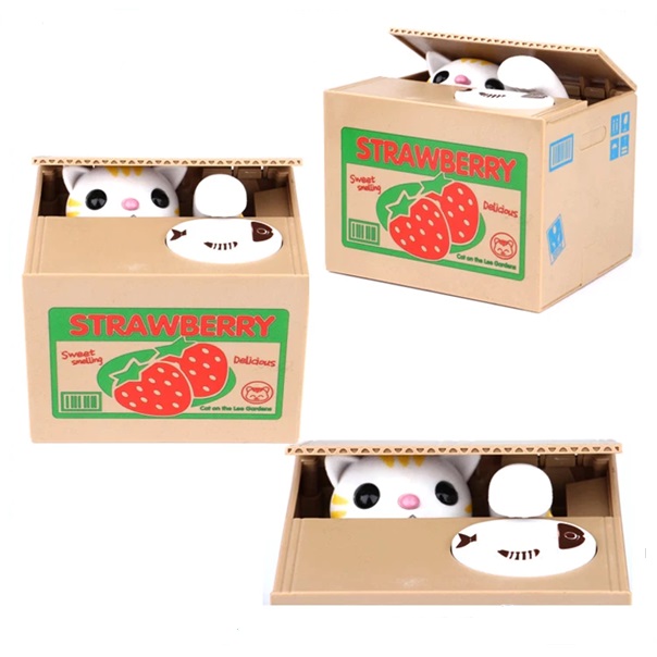 Alcancía roba monedas, con sonido