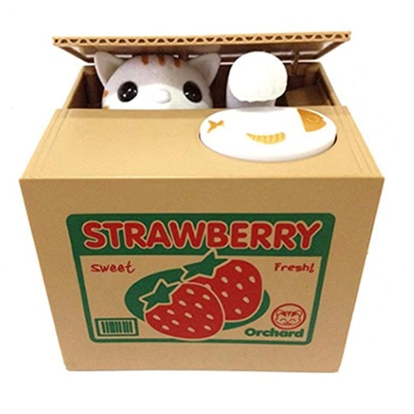 Alcancía roba monedas, con sonido