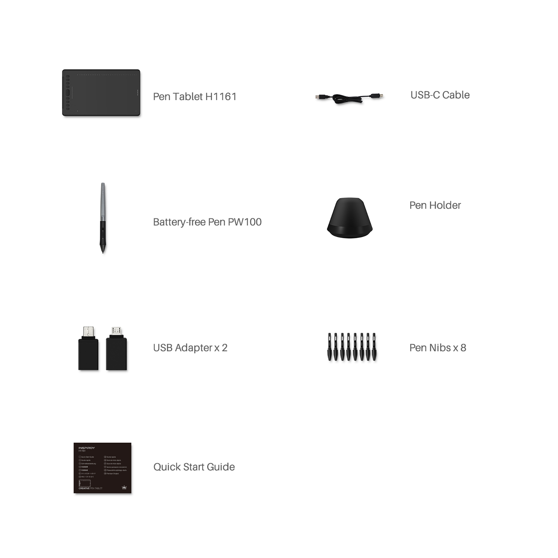 Tableta Grafica Digitalizadora Disño Huion Inspiroy H1161