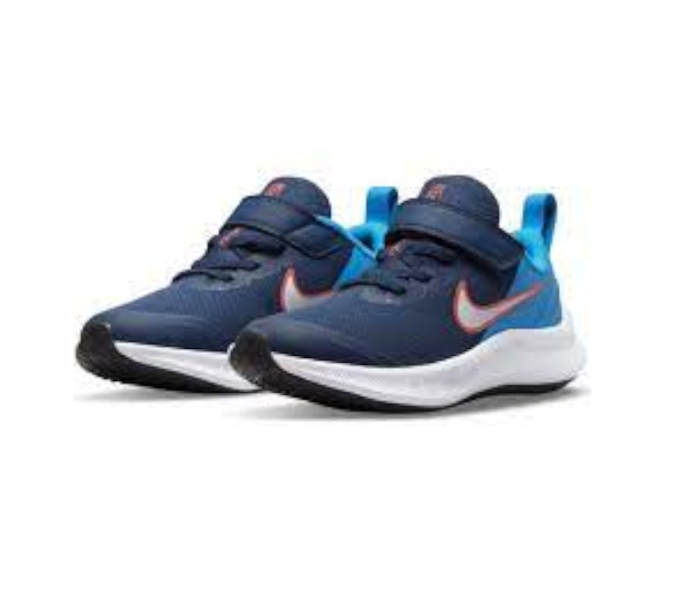 TENIS NIKE STAR RUNNER 3 AZUL JUNIOR UNISEX SKU: DA2777-401