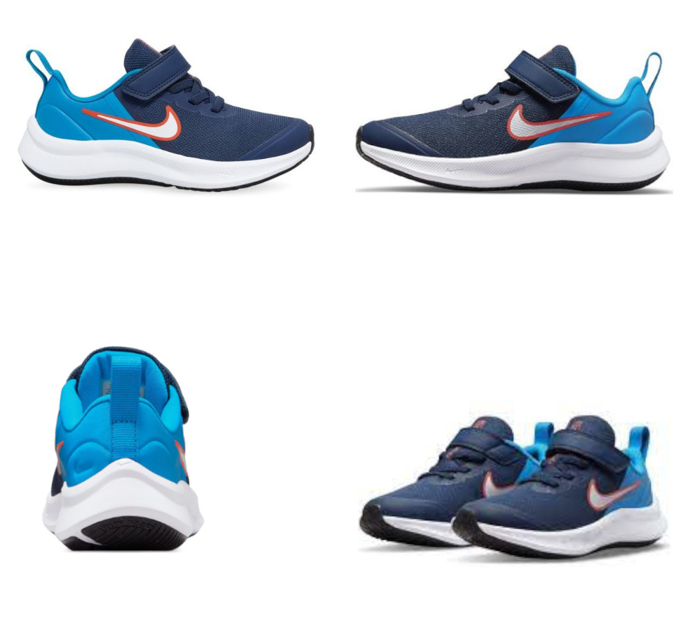 TENIS NIKE STAR RUNNER 3 AZUL JUNIOR UNISEX SKU: DA2777-401