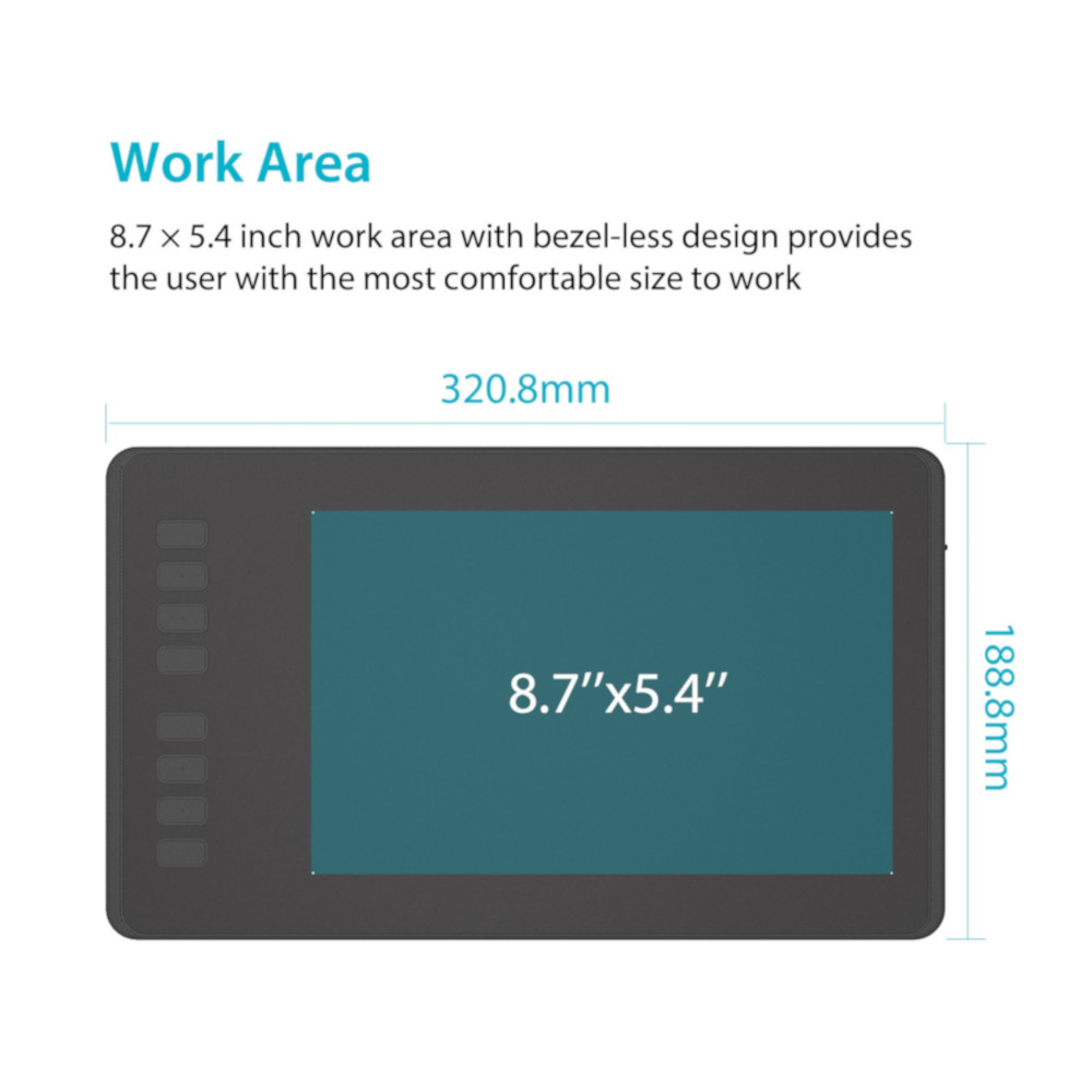 Tableta Gráfica Digitalizadora Inspiroy H950P Huion