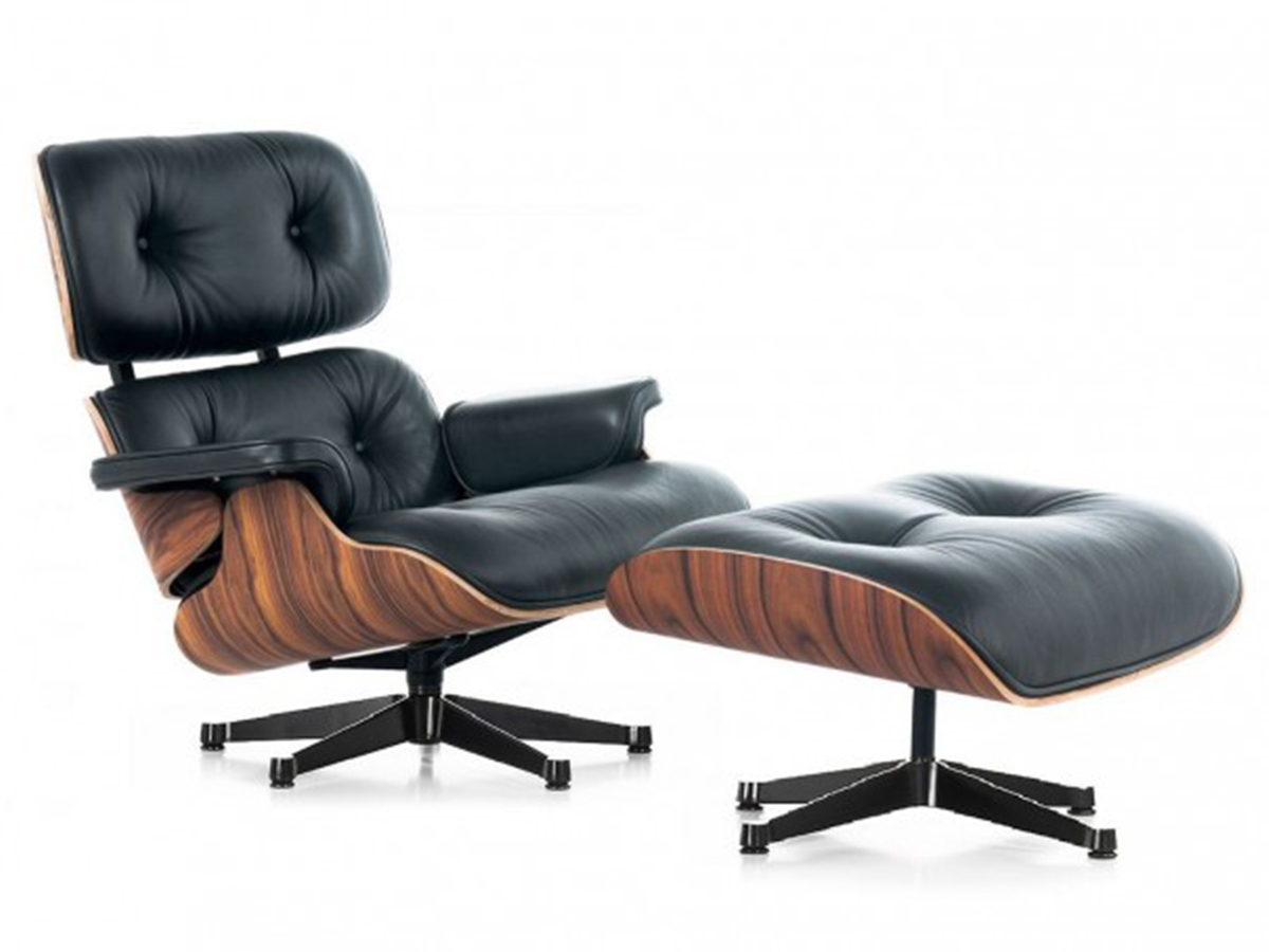 SILLÓN EAMES LOUNGE STYLE NEGRO