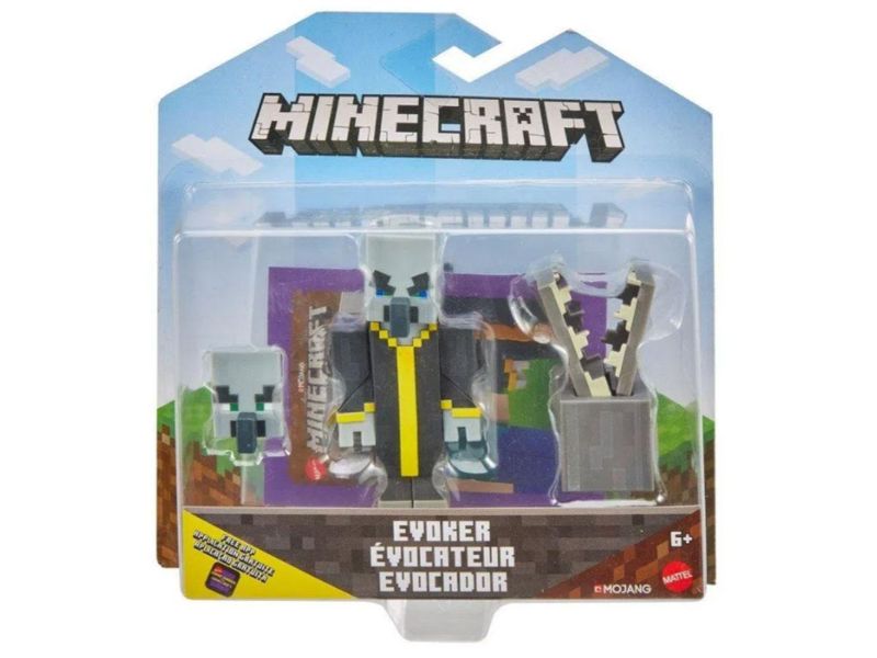 Figura de Acción Minecraft Evocador GRD96 Mattel