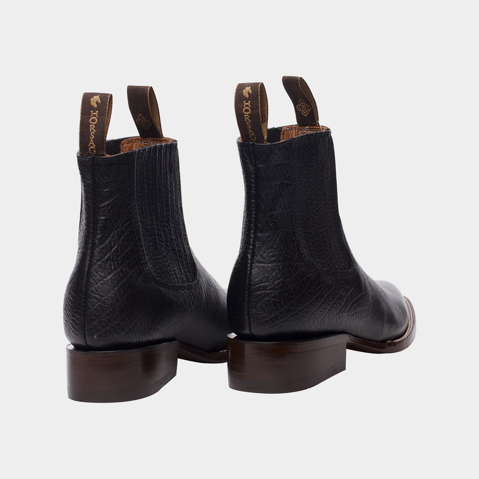 Botín Charro Suela Volada Marca Horsag 100% Piel Original