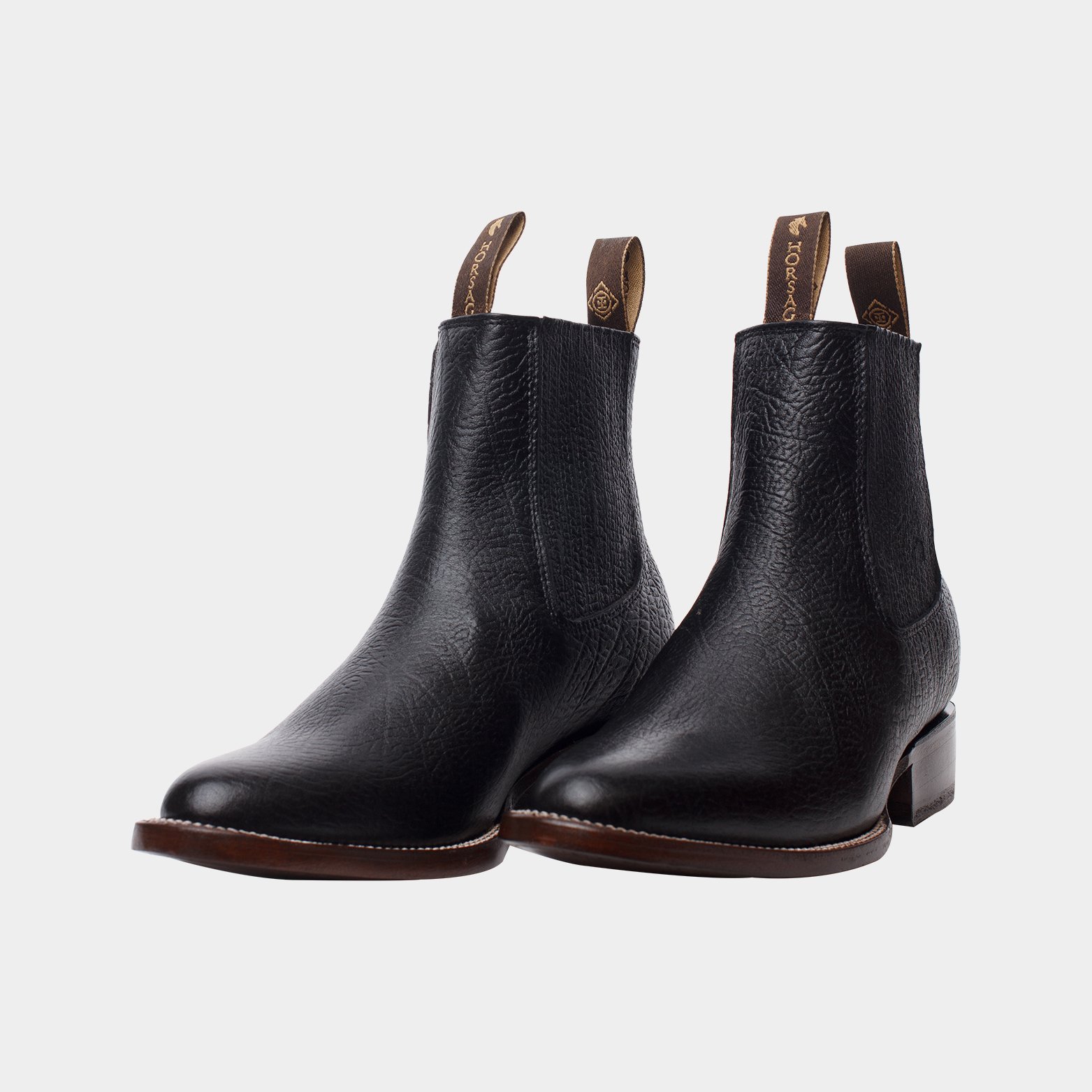 Botín Charro Suela Volada Marca Horsag 100% Piel Original