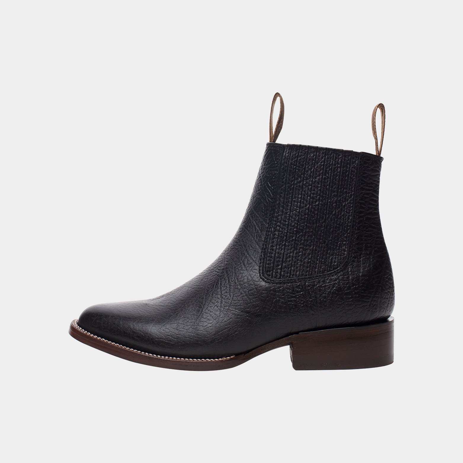 Botín Charro Suela Volada Marca Horsag 100% Piel Original