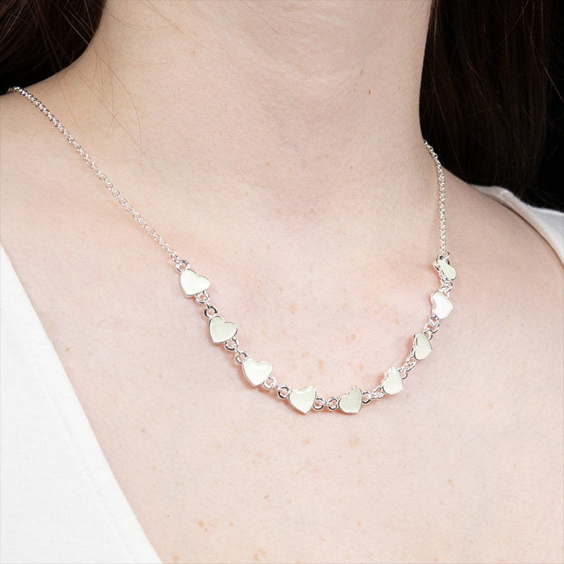 Collar Corazón Flor Estrellas Brilla En La Oscuridad
