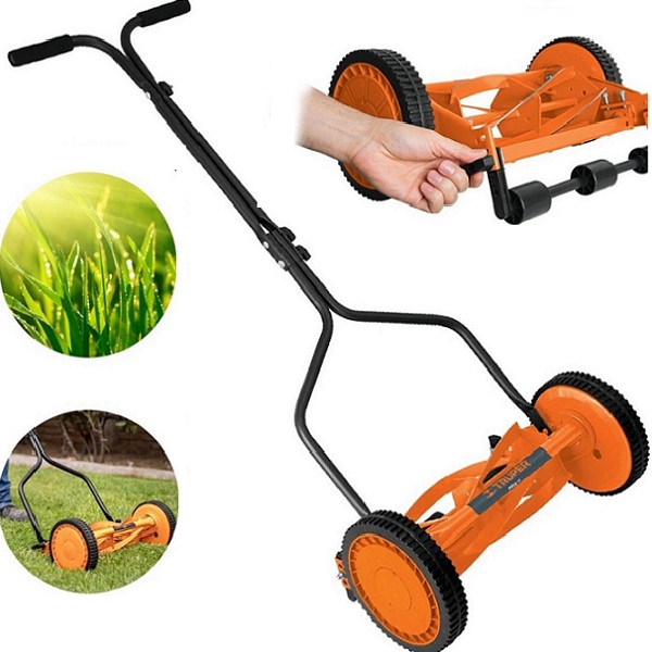 Podadora Manual  14" Cortadora de Pasto-Hierba sistema de rodillo jardin Jardinera Truper  14POMA-14