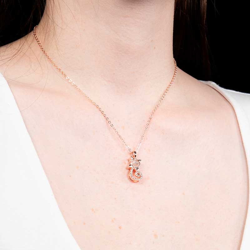 Collar Te Amo Con Proyeccion En 100 Idiomas