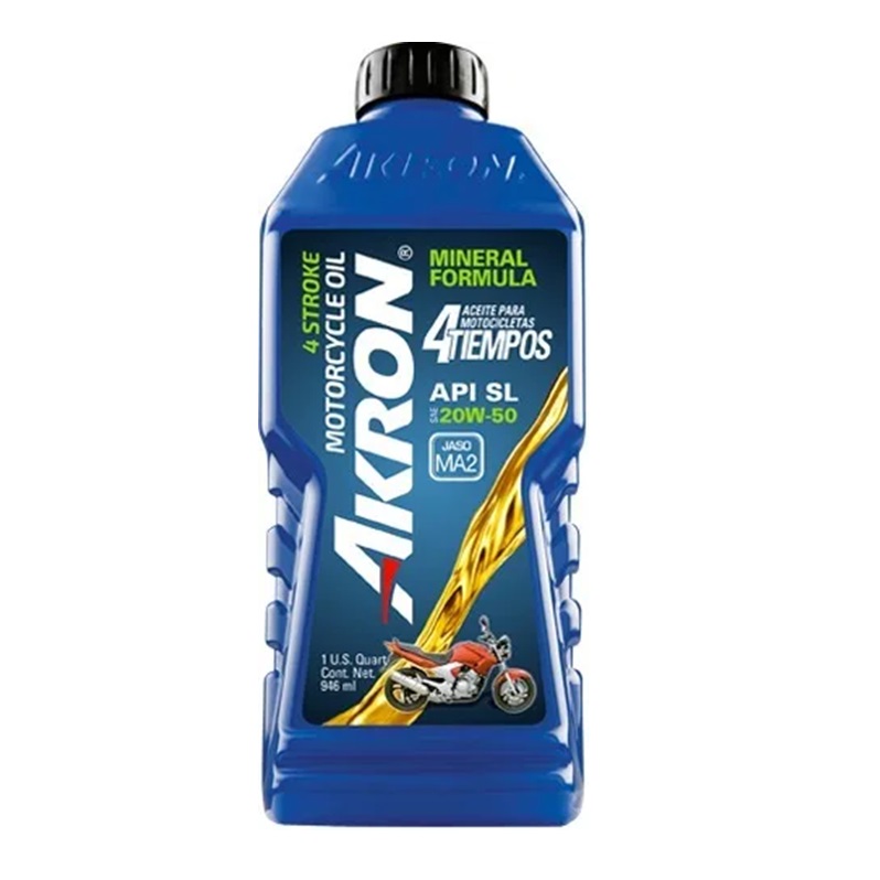 ACEITE AKRON 20W-50 PARA MOTO