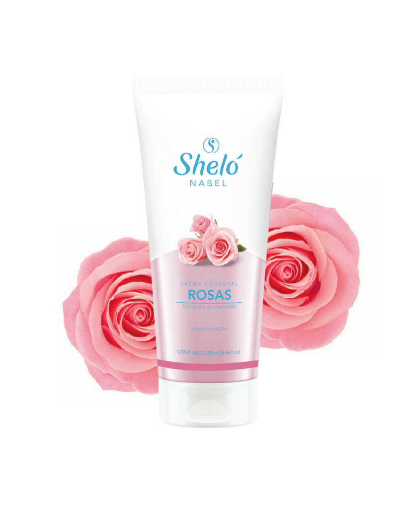 Crema Corporal de Rosas Vitamina A Piel Suave Sheló