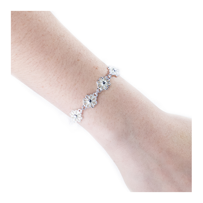 Pulsera Corazon Flor Estrellas Brilla En La Oscuridad Fosforescente