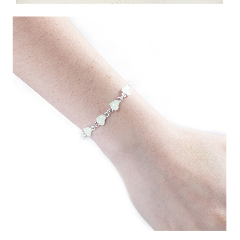 Pulsera Corazon Flor Estrellas Brilla En La Oscuridad Fosforescente