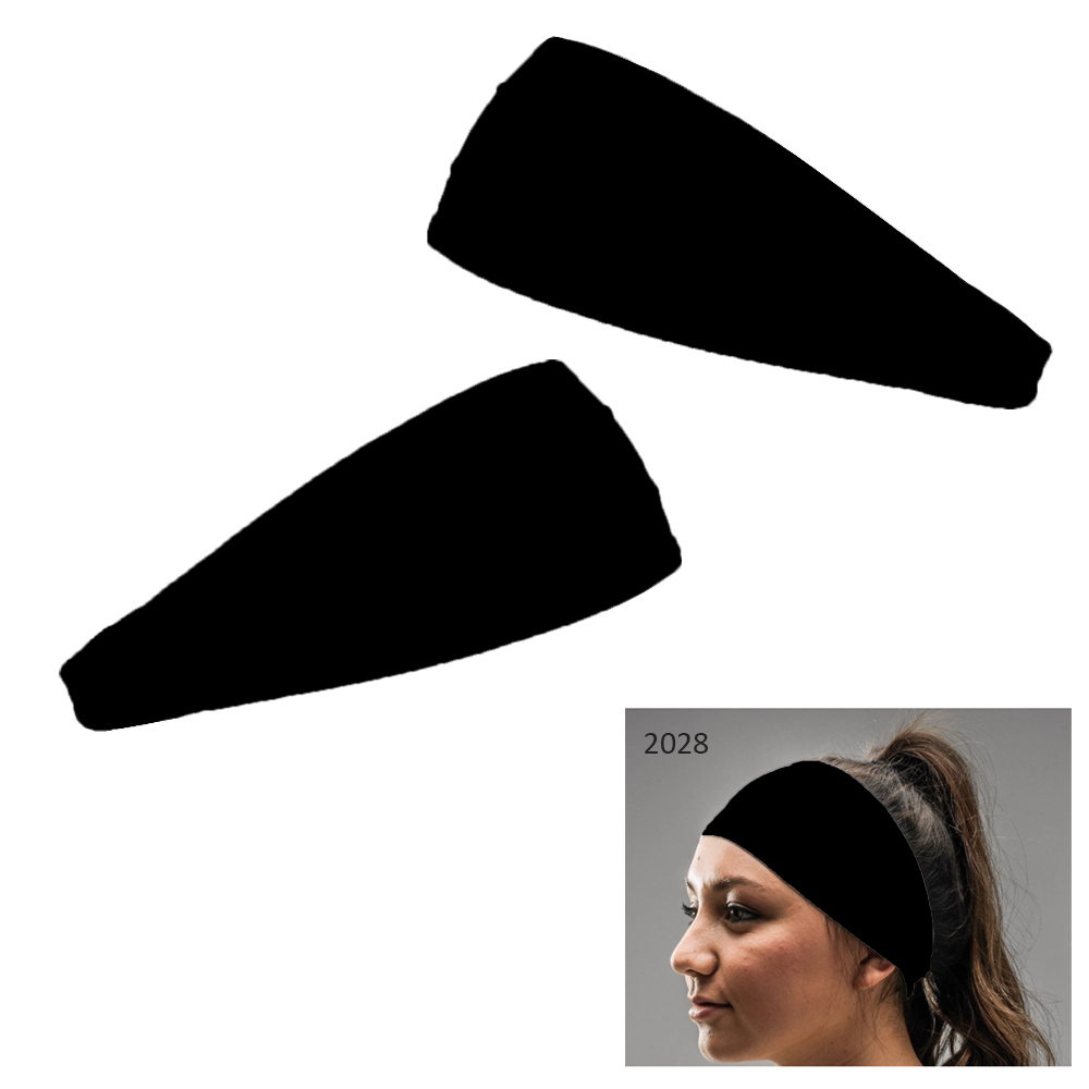 6 Diademas O Bandas Para Cabeza  Deportivas Color Negro Liso Vexd 