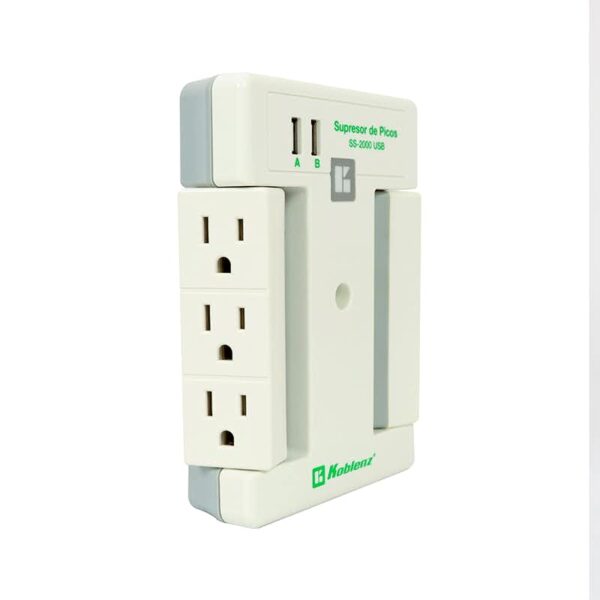 SUPRESOR DE PICOS KOBLENZ SS-2000-USB 2000 JOULES  