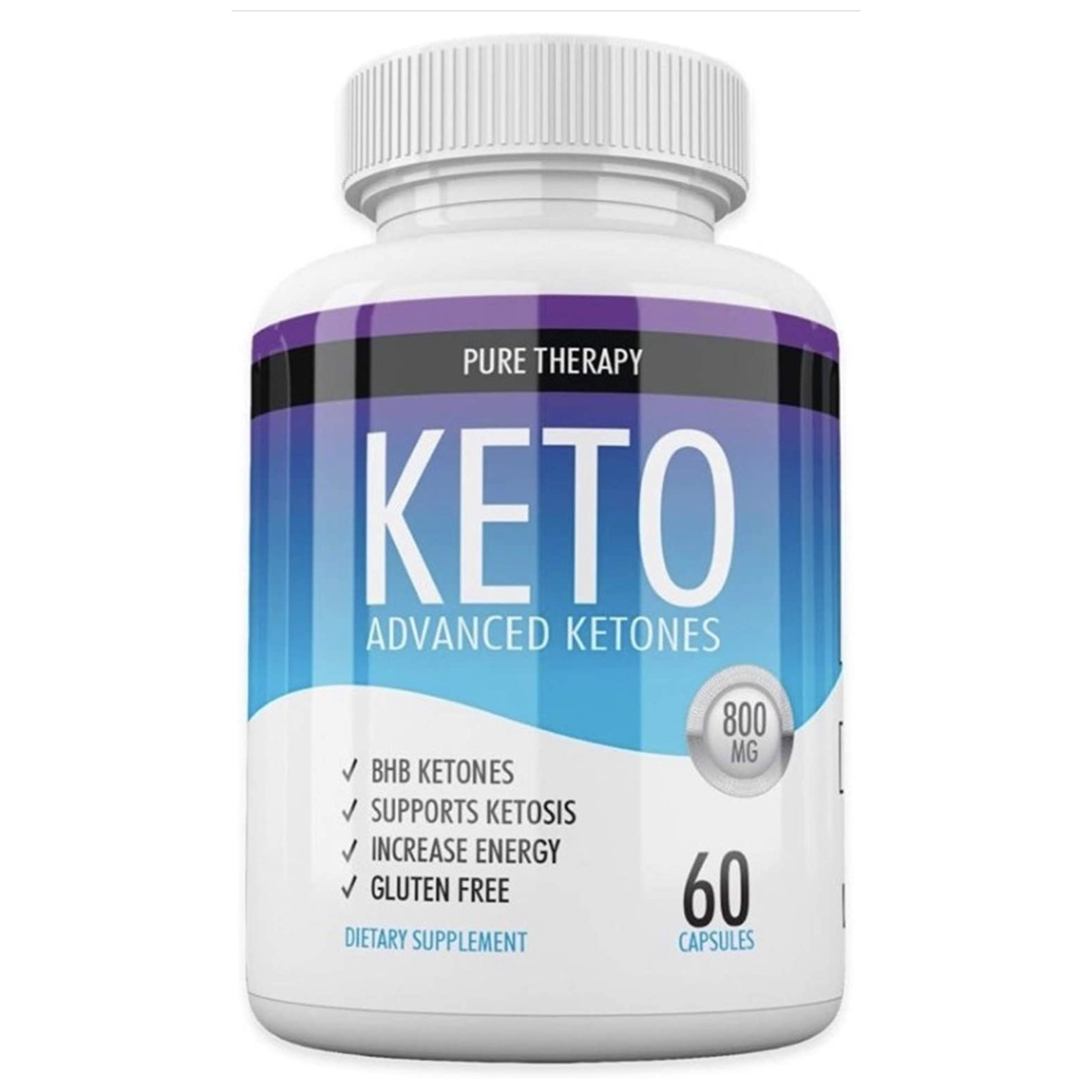 Keto Advanced Original pure therapy BHB Suplement Ketosis - 1 Mes 60 cápsulas sharktank 360