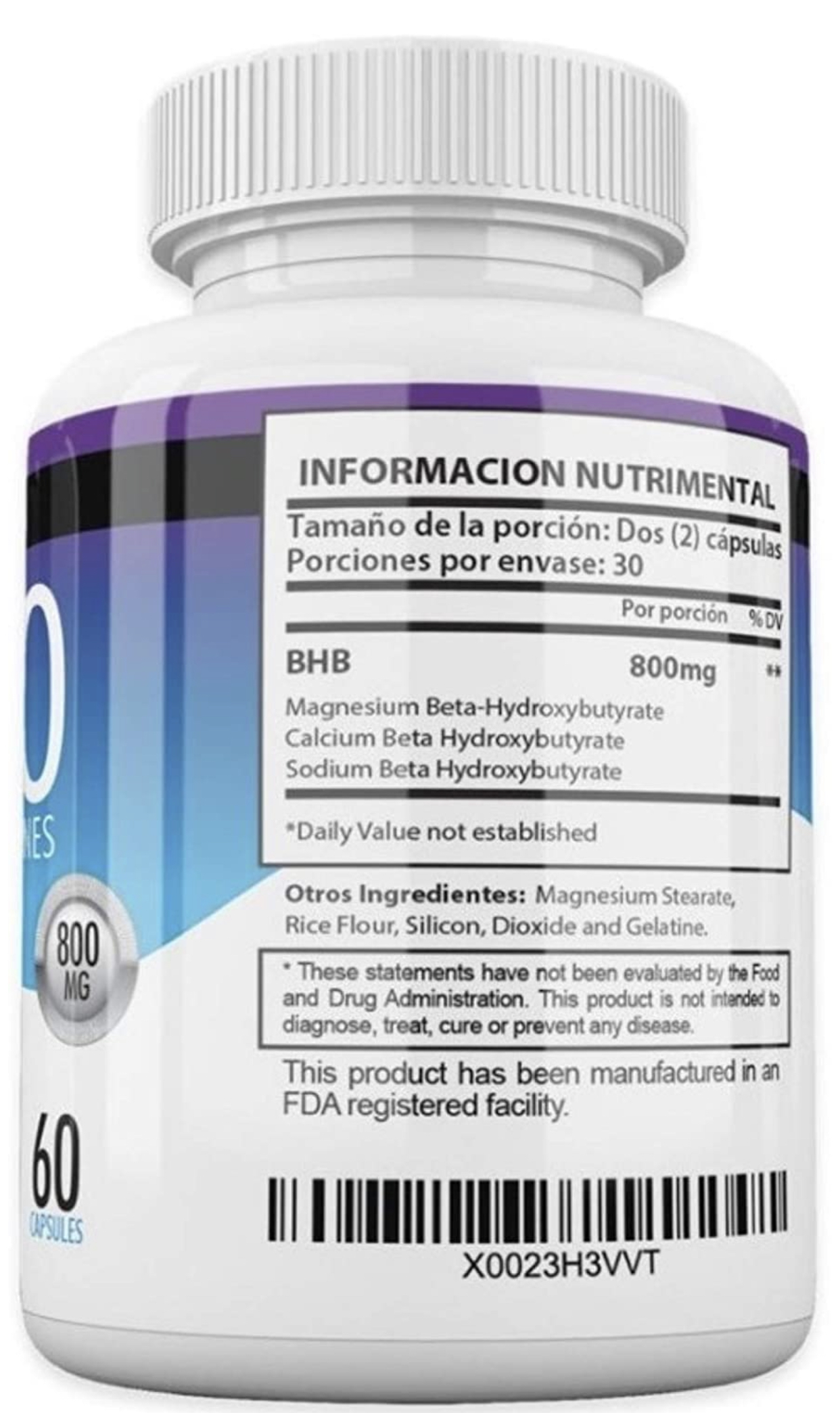 Keto Advanced Original pure therapy BHB Suplement Ketosis - 1 Mes 60 cápsulas sharktank 360