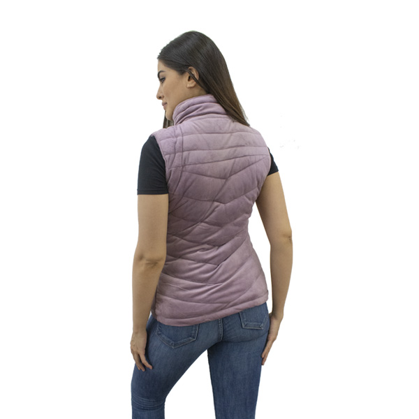 Chaleco Moderno, Afelpado con Cárdigan Para Dama modelo TENESSE 04 Rosa
