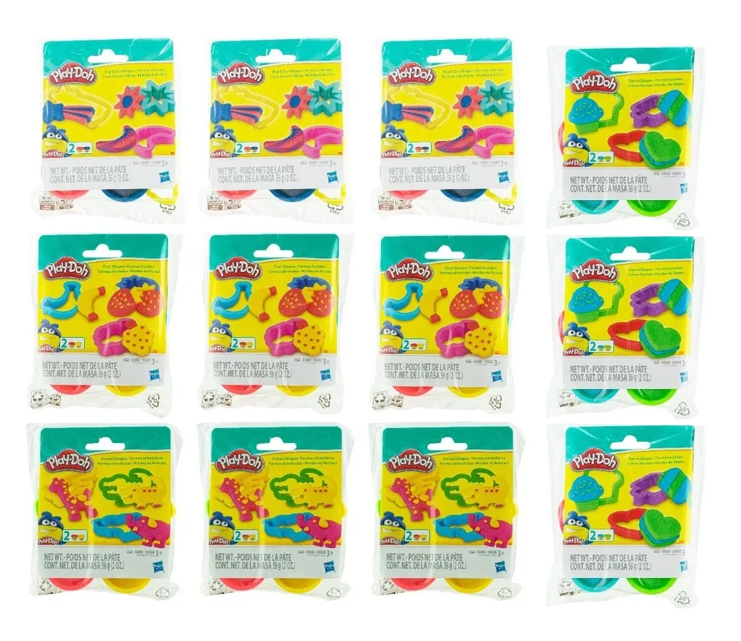 Play Doh Moldes Pack 12 Sets 56 Gr C/U Hasbro