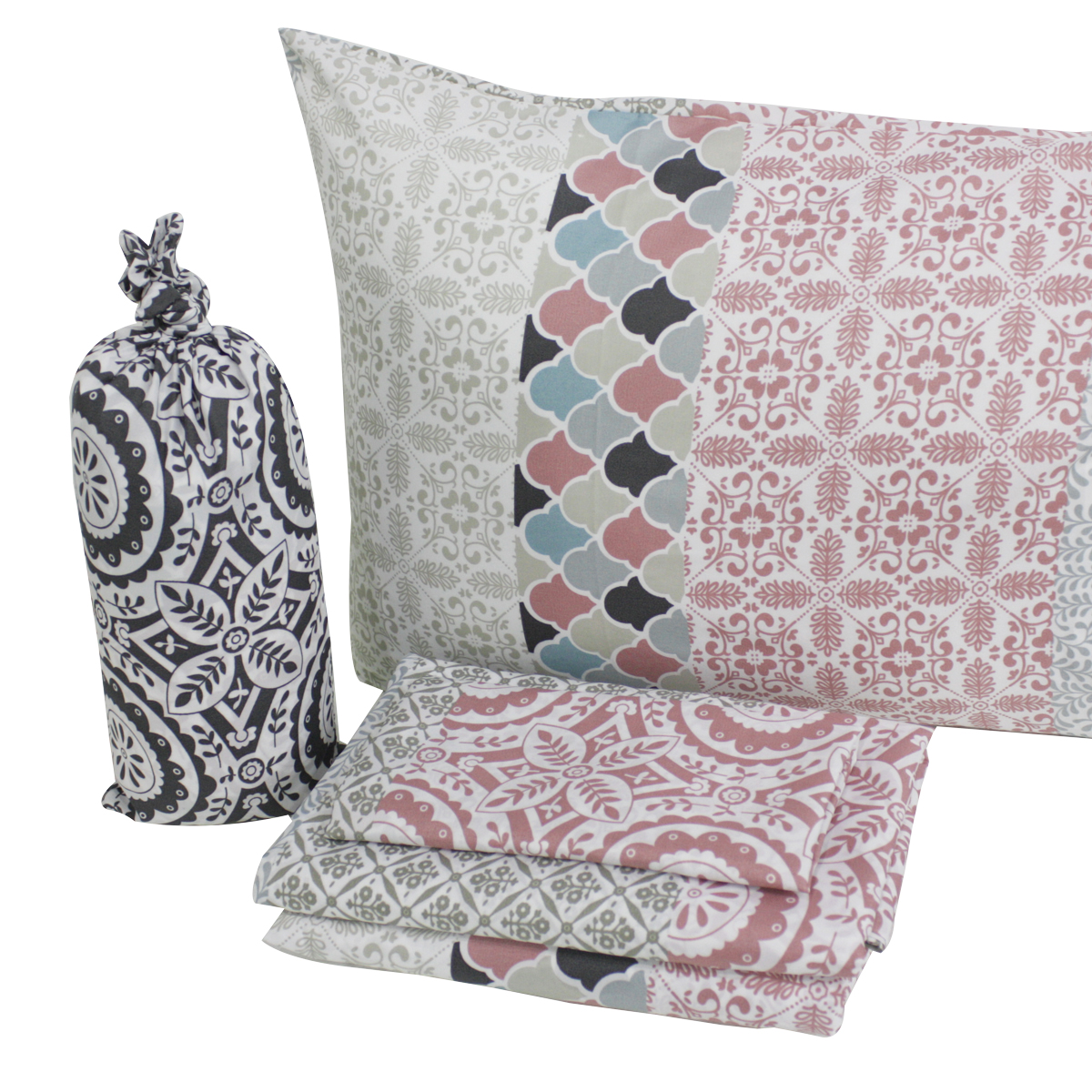 Sábanas King 2500 Hilos Tacto Suave Estampado Floral