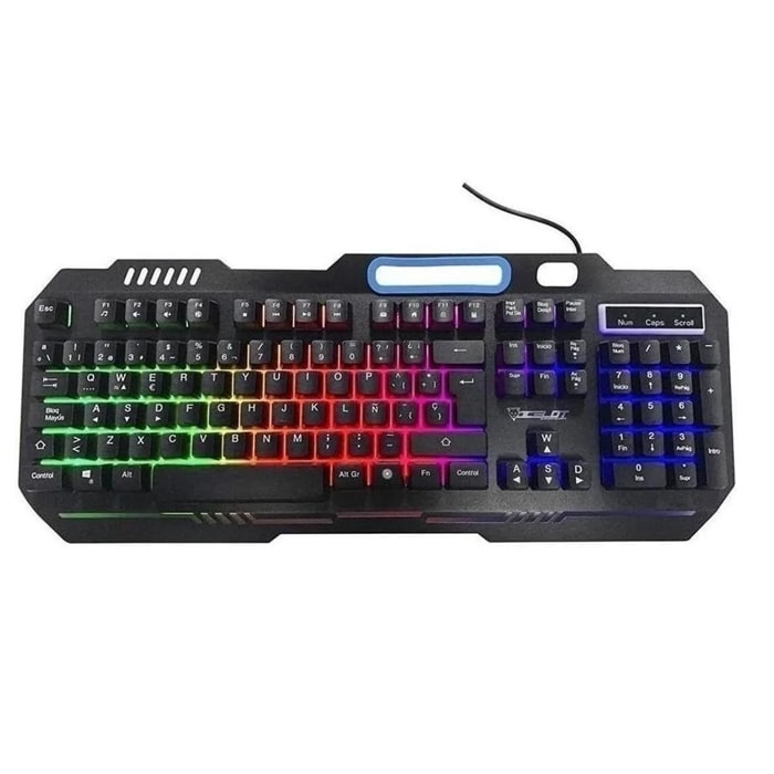 Pc Computadora Armada RGB luces led ventilador 8gb Ram, 240Gb SSD, Cam web y Monitor de 18.5 pulg