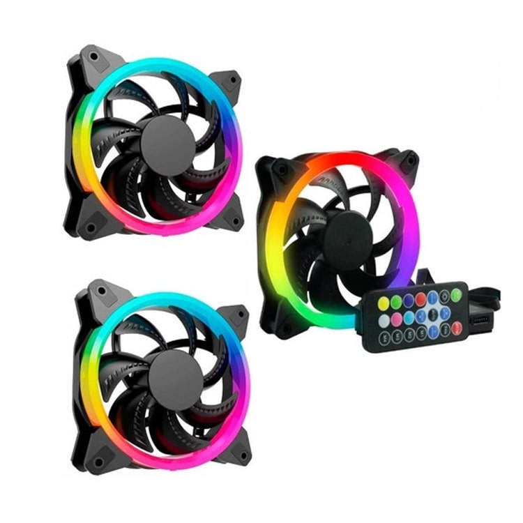 Pc Computadora Armada RGB luces led ventilador 8gb Ram, 240Gb SSD, Cam web y Monitor de 18.5 pulg