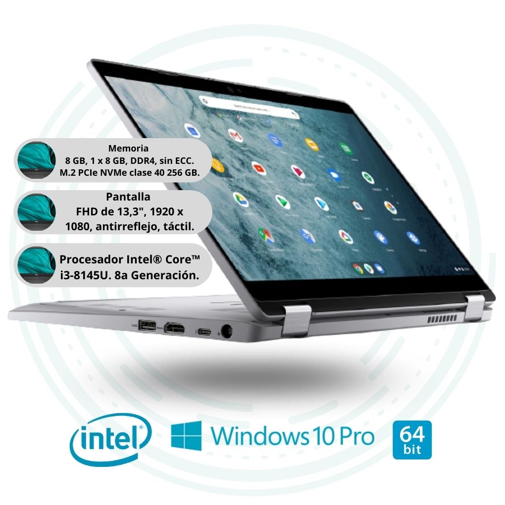 Laptop Dell Latitude 5300 Portátil 2 en 1 Intel CoreTM i3-8145U 8Gb 256GB