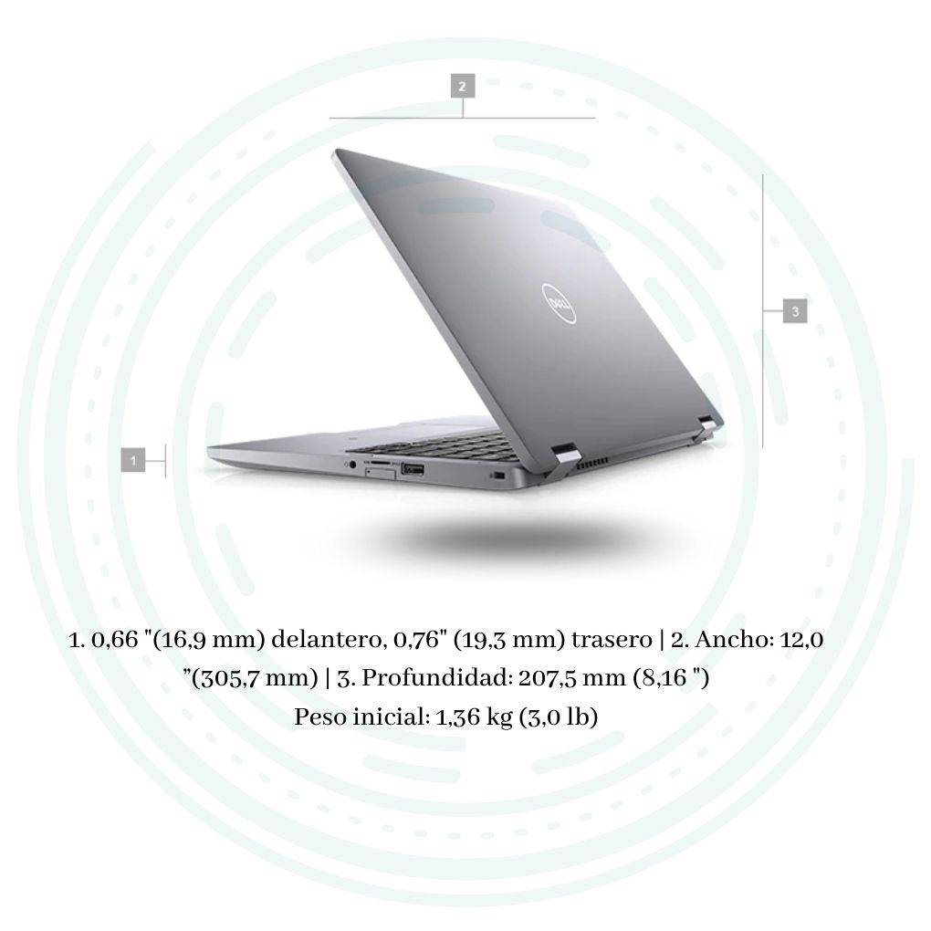 Laptop Dell Latitude 5300 Portátil 2 en 1 Intel CoreTM i3-8145U 8Gb 256GB