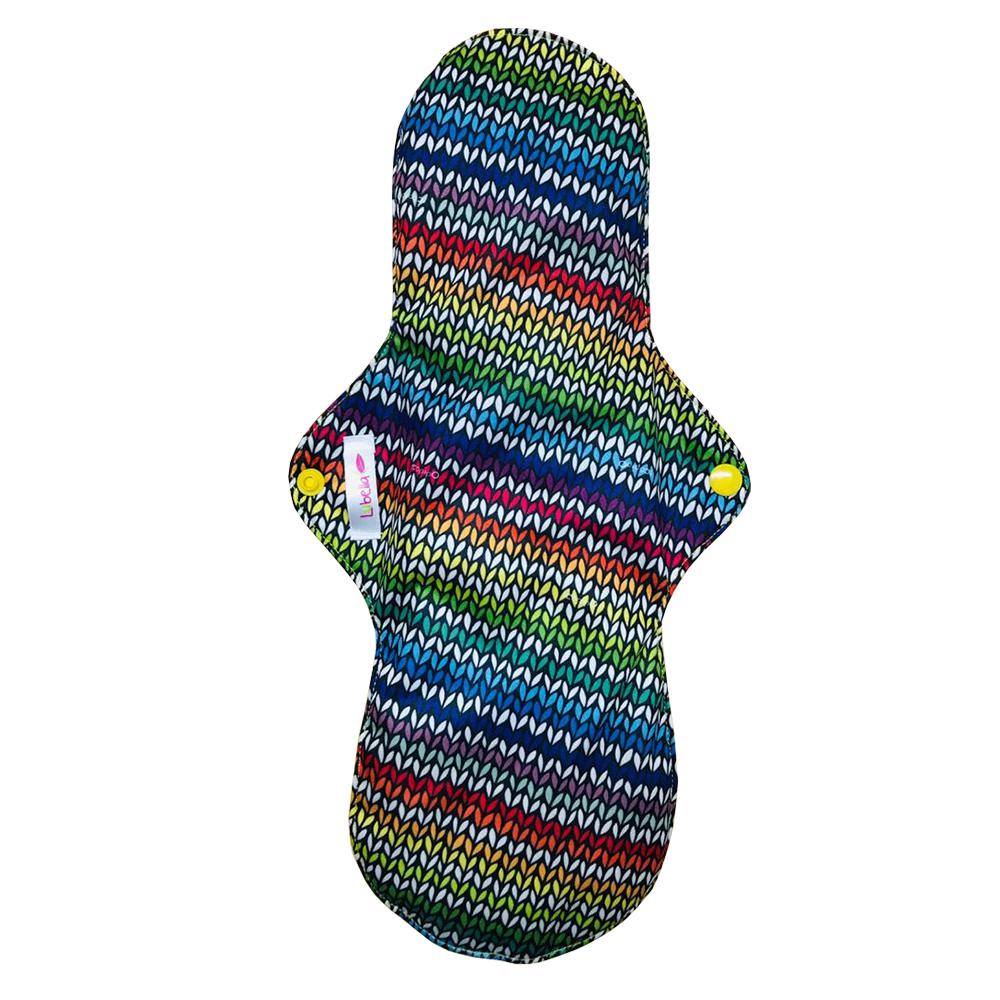 Toalla sanitaria de tela nocturna/postparto Lubella estampado crochet