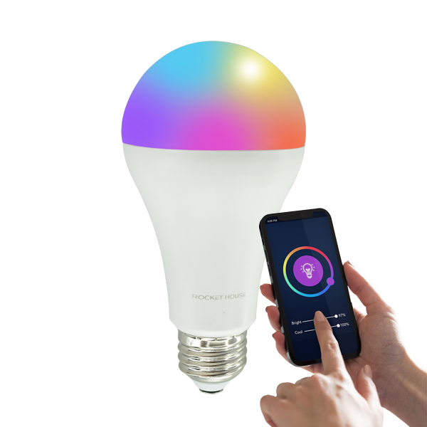 Foco Inteligente Led Rgb Wifi App Rocket House Multicolor Siri Alexa