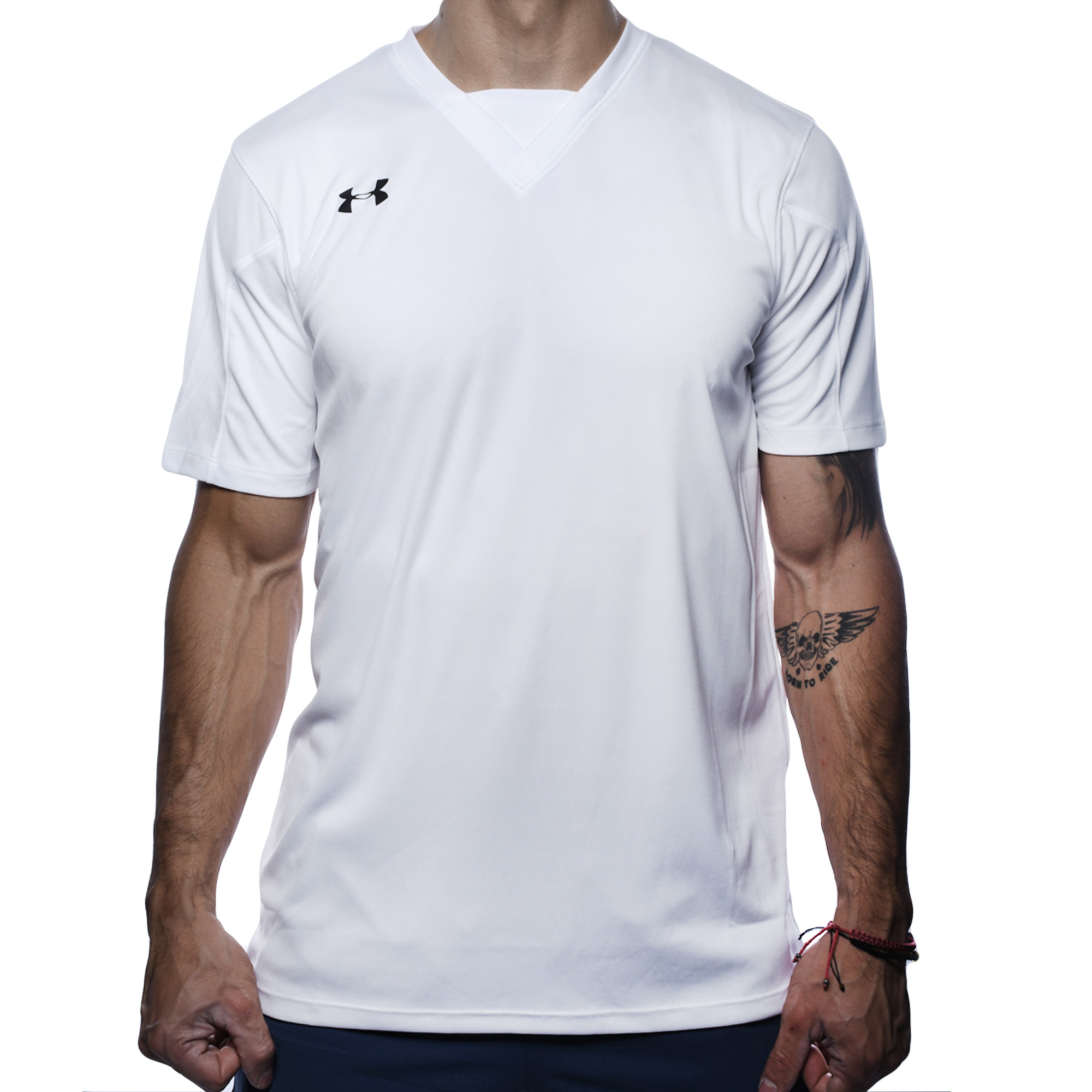 Playera Under Armour Hombre Golazo Jersey Gym Training Blanco 1270926100