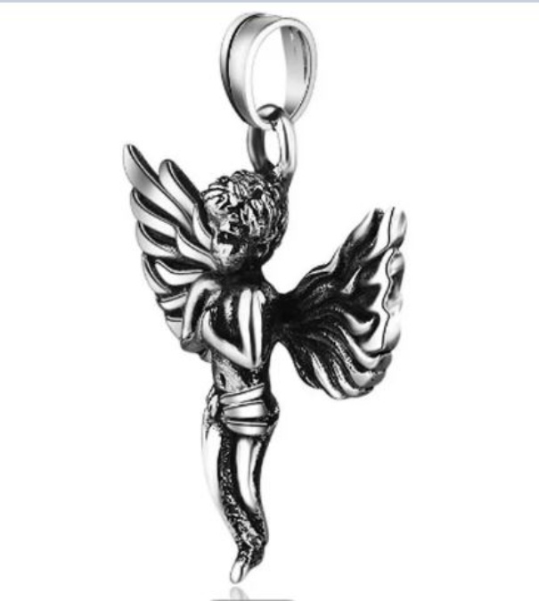 Collar Cadena Ángel Querubín Cielo Protector Regalo Religión