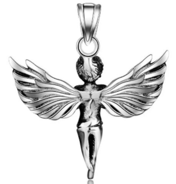 Collar Cadena Ángel Querubín Cielo Protector Regalo Religión