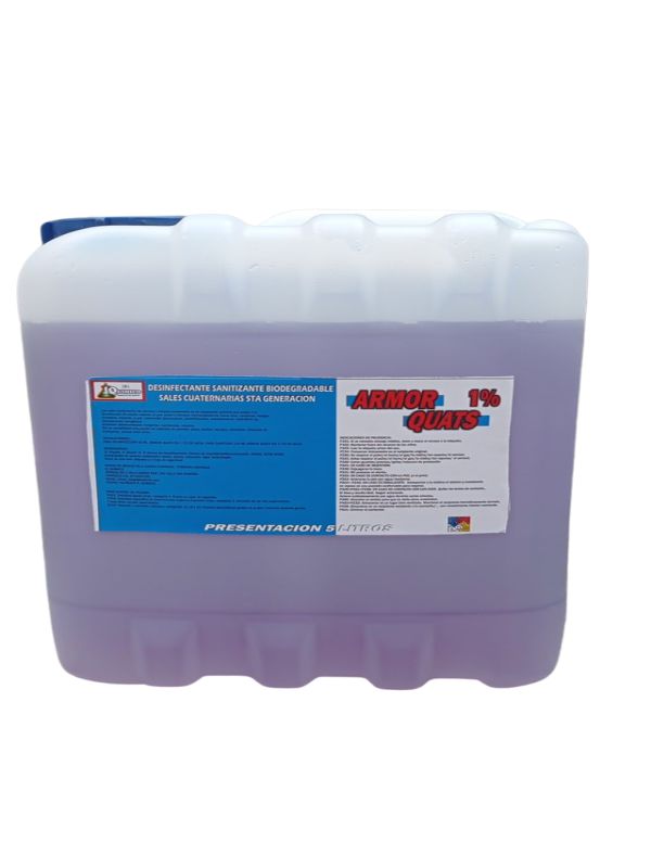 Desinfectante Sanitizante biodegradable Sales Cuaternarias De Amonio 5 Lts AROMA SHANNEL
