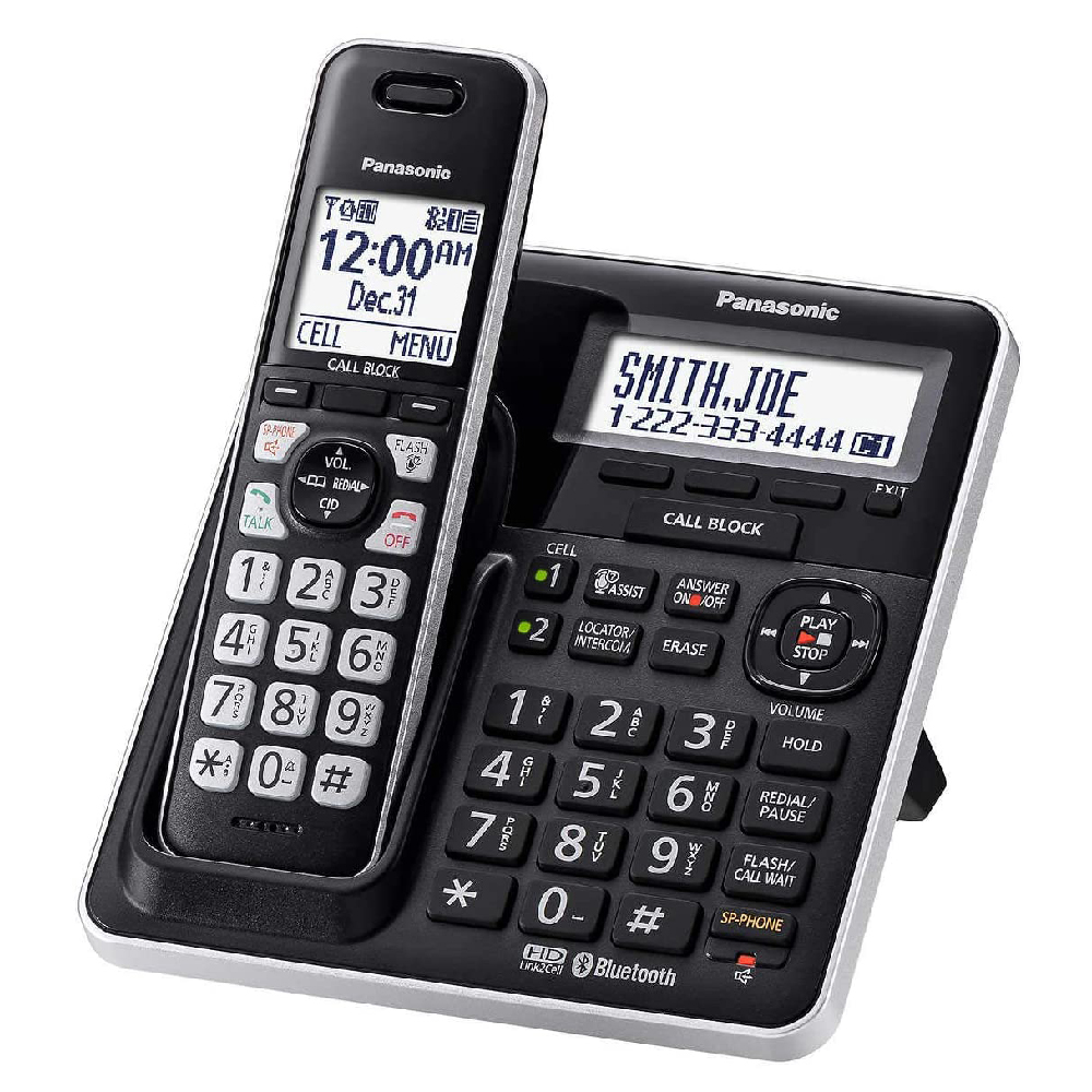 Teléfono Inalámbrico Panasonic KX-TG985SK Bluetooth 5 auriculares Reacondicionado Grado A