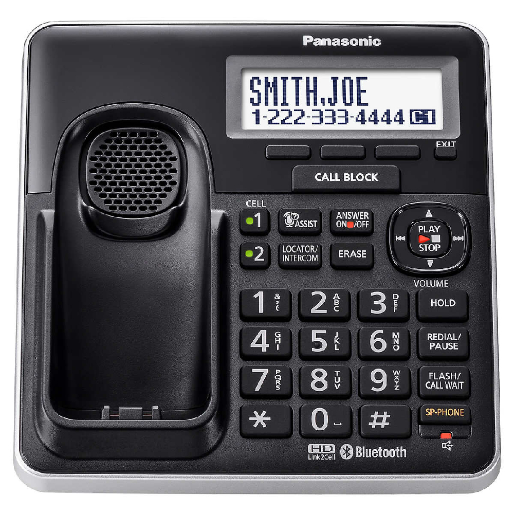 Teléfono Inalámbrico Panasonic KX-TG985SK Bluetooth 5 auriculares Reacondicionado Grado A