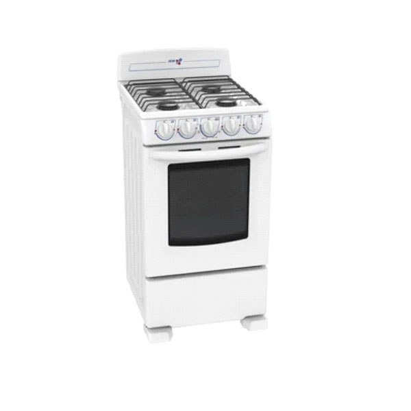 Estufa Blanca De 4 Quemadores Iem Con Horno Ei5020bapbo