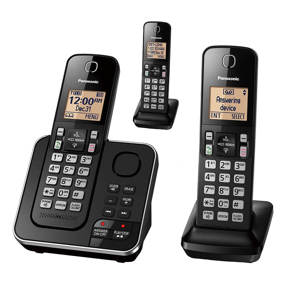 Teléfono Inalámbrico Panasonic KX-TG633SK 3 auriculares Reacondicionado Grado A